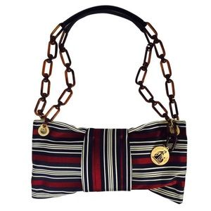 Authentic Lanvin rare handbag red white blue